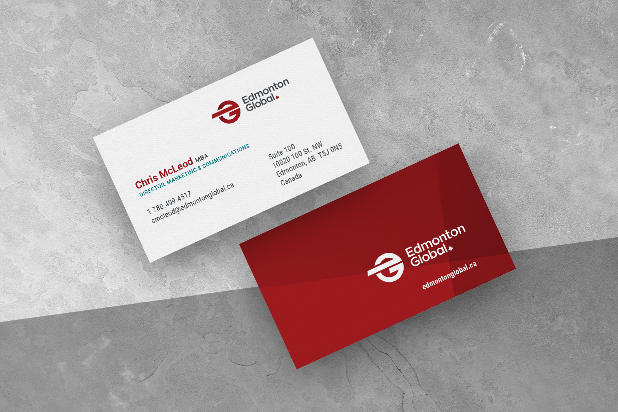 Showcase Edmonton Global Stationery, Business Cards
