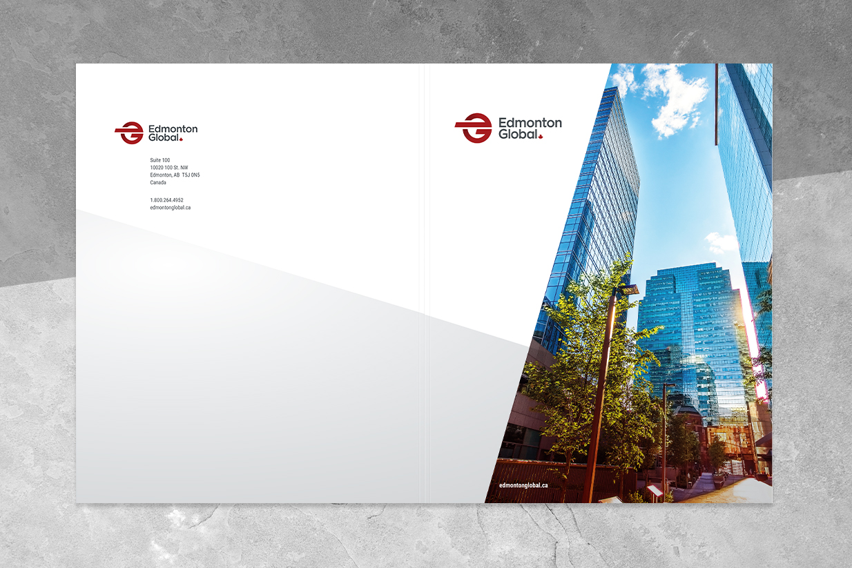Showcase Edmonton Global Stationery, Folder, Outside
